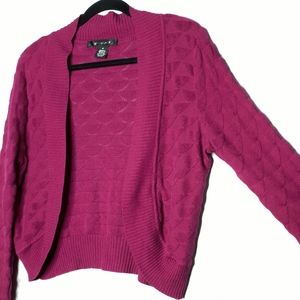 89th & Madison Open Front Top Long Sleeve Cardigan
